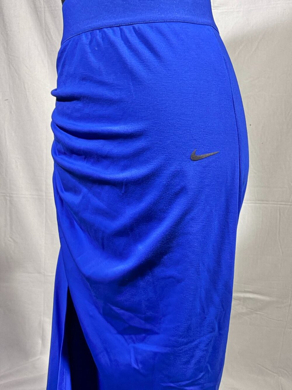 Nike x Serena Williams Maxi Skirt Womens S Tall Royal Blue Ruched SWDC NWT $95